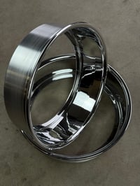 Image 2 of Polished Flat Lips for 3-Piece Wheels 18” — Mirror Finish