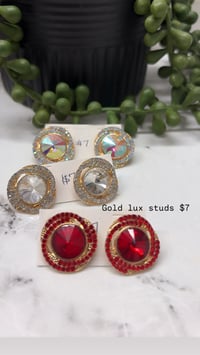 Image 4 of Gold studs PICK INSIDE4