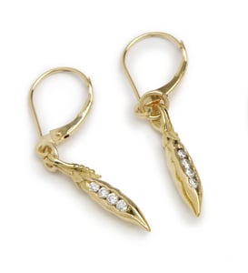 Image of Diamond Sweet Pea Earrings
