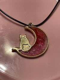 Image 2 of Moonlit Magic Necklace – Pink Unicorn Glitter Edition