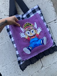 Image 3 of Bolsiña feita a man. ARALE VICHY. Deseño exclusivo!