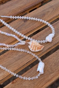 Image 1 of White Baroque Necklace Set 