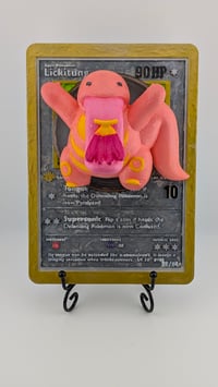 Image 1 of Lickitung Pokemon Handpainted TCG Wall Art