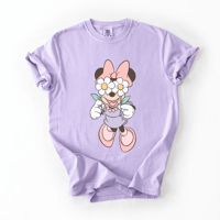Image 1 of flower and garden mouse tee