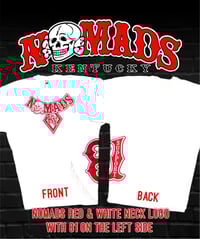 Nomads Red & White Neck Logo 