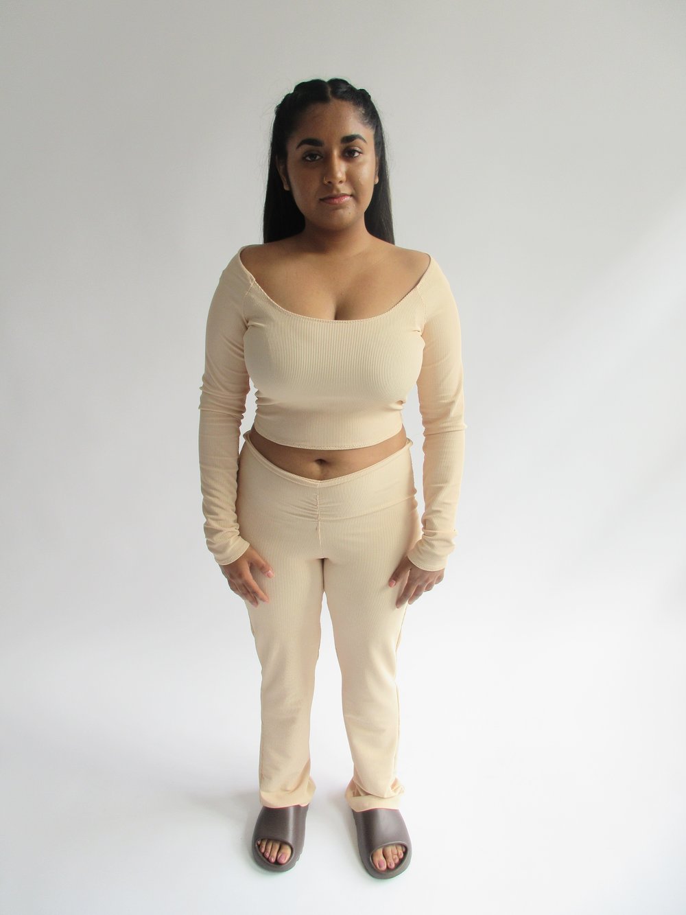 Image of BONE LONG SLEEVE TOP