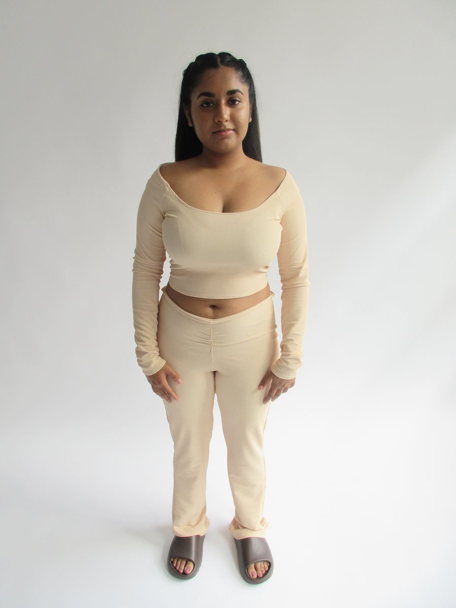 Image of BONE LONG SLEEVE TOP