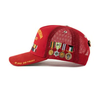 Image 2 of “Hooah” Trucker (Red)