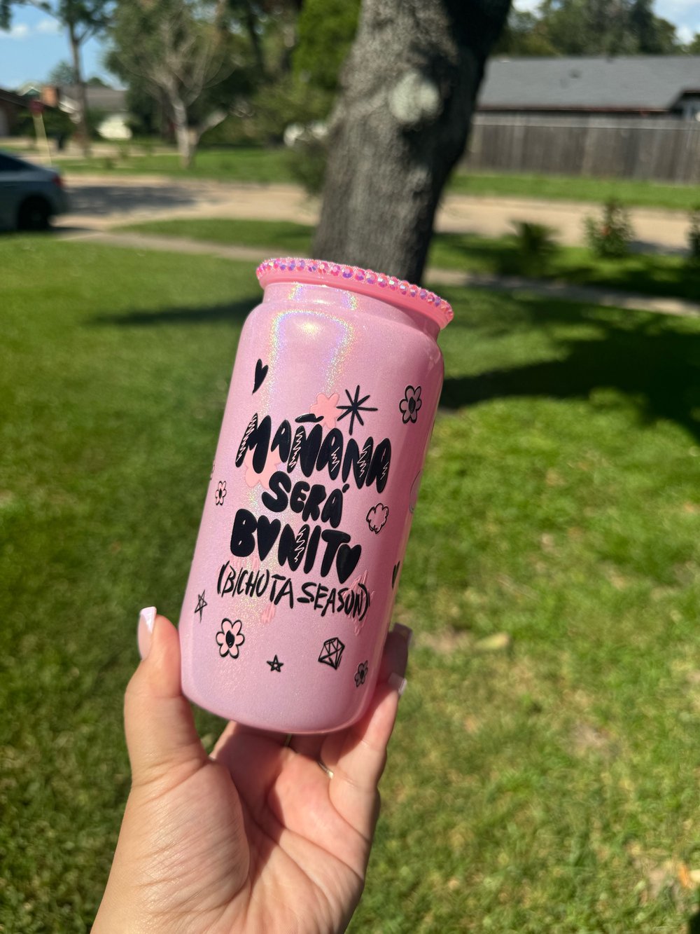 Image of 16oz Libby Glass - Karol g Bichota Season