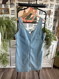 Image 1 of Denim dress with front zipper