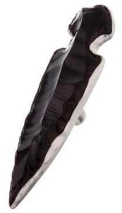 Image of Charles Albert's Obsidian Arrowhead Sterling Silver Ring