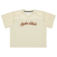 Image 1 of Cyber Cholo Design "SNAKE EYEZ" football jersey (Apricot White)