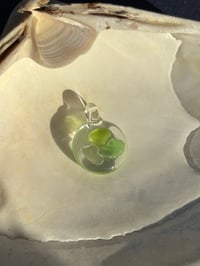 mini sea glass pendant #14
