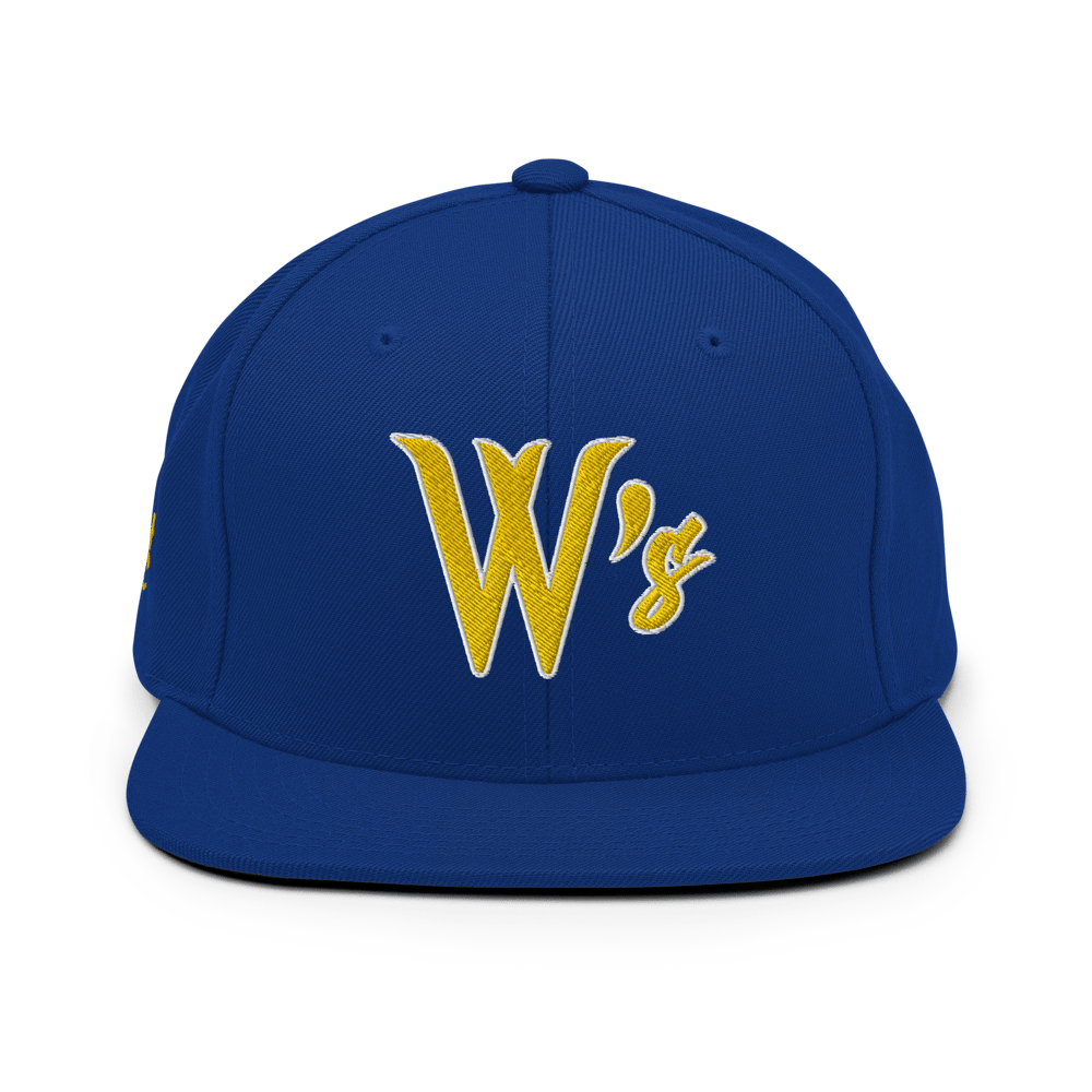 Image of Royal x Gold “W’s” Snapback Hat