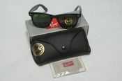 Image of Ray Ban Wayfarer RB2140 Black Green Lenses