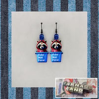 'Cute But Feral' Trash Panda Earrings