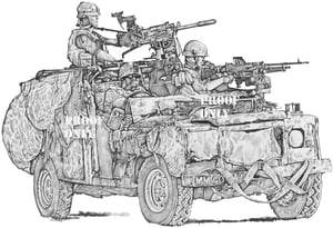 Image of Land Rover WMIK, British Army, Southern Iraq, 2007 