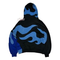 Image 7 of (M-L) Nike HoodieTribal Flame “Bluack" 650
