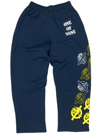 Image 2 of SWEATPANTS V2 - NAVY/WHITE/YELLOW