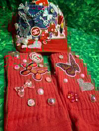 Image 2 of Red junk hat and socks 