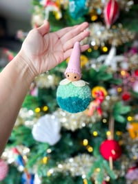 Image 2 of Wool PomPom Ornament #42