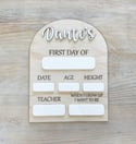 Personalised First Day Board