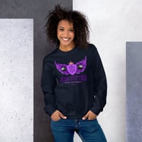 Image 4 of BOSSFITTED Purple Logo Unisex Sweatshirt