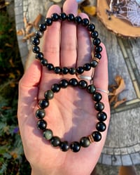 Image 5 of Rainbow Obsidian Energy Bracelet