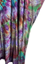 Image 8 of M Woven Long Kimono in Bright Spiral Ice Dye