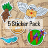 5 Wizarding Sticker Pack