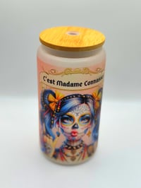 Image 3 of 💀 Verre “C’est Madame Connasse” – Style Tattoo/Calavera