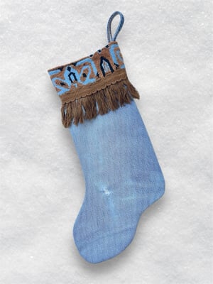 Image of CHRISTMAS STOCKING - DENIM