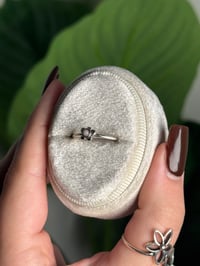 Image 2 of .925 SS PINK OPAL RING ADJUSTABLE SIZES 5-12