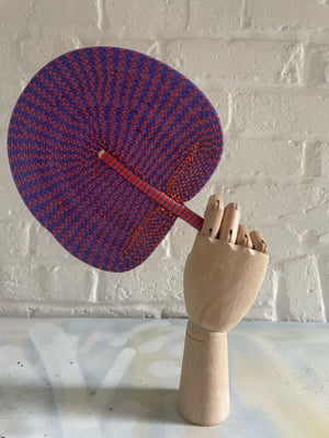 Image of African Hand woven Fans made from recycled plastics  A