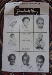 Image 1 of "Faces of Jamaica" By J.Macdonald Henry Card & Envelope Set