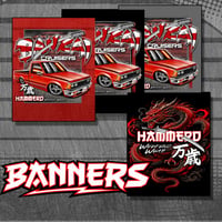 Image 1 of Banner - Low Ronin / Bazai Datsun Banner - **Pre-Order**