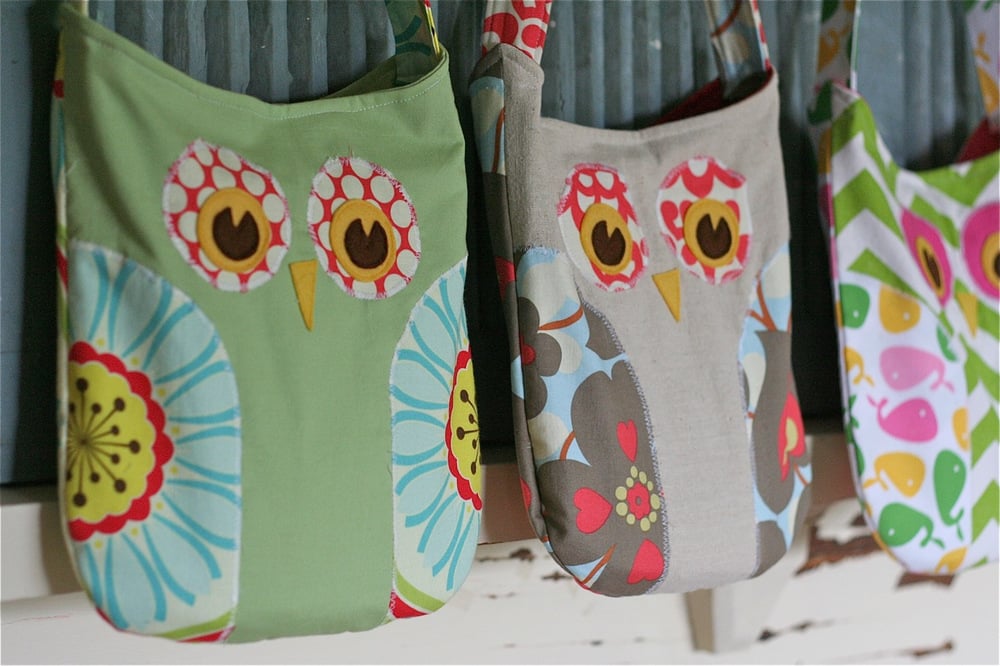 Image of Lola The Owl Pillow PDF Pattern and bonus Lola Owl Bag Pattern