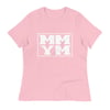 Pink & White Women's Relaxed T-Shirt