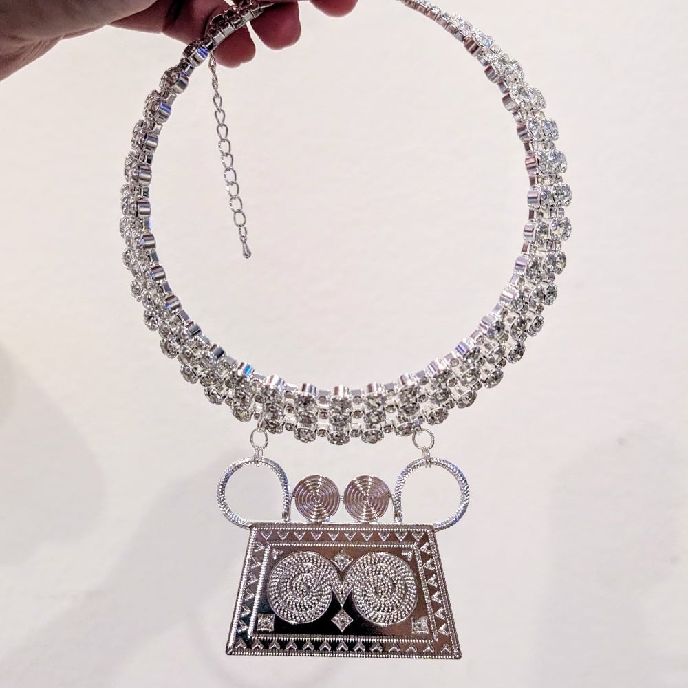 Image of Soul Diamond Choker Statement Necklace