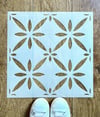 Clementina Tile Stencil for Floor and Walls Tiles - Moroccan Stencil, S,M,L,XL,XXL