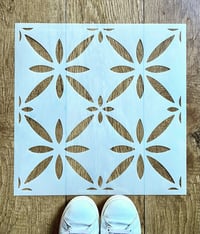 Image 2 of Clementina Tile Stencil for Floor and Walls Tiles - Moroccan Stencil, S,M,L,XL,XXL