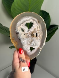 Image 1 of THIN DRUZY AGATE SLICES -BRAZIL-