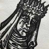 Image 2 of Maiden of the Grail - Lino Print