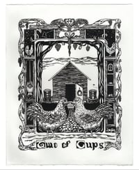 Image 3 of Two of Cups Chicken Print