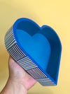 Heart shaped wooden tray