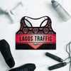 LAGOS TRAFFIC COUTURE PADDED SPORTS BRA (LTC CREST)