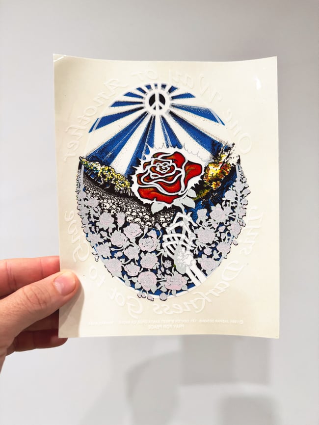 1991 New Speedway Boogie Jerry Jaspar 7” Window Sticker