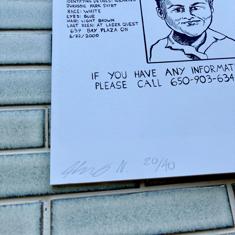 Laser Quest by Harry Nordlinger - SIGNED & #'D Image 2