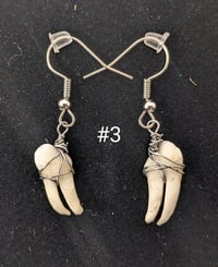 Image 3 of Mini Deer Teeth Earrings
