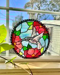 Image 1 of Hummingbird in the Peonies  